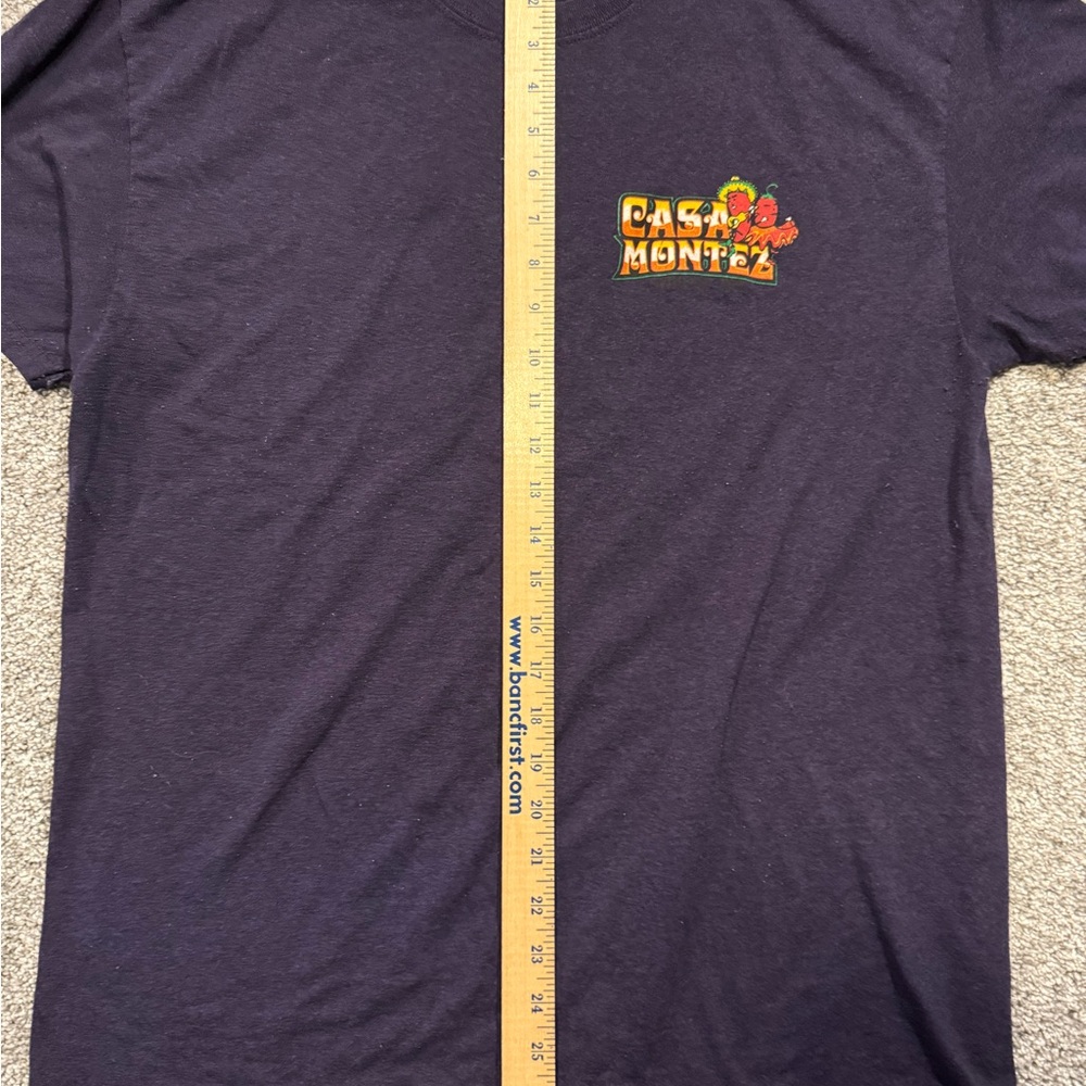 Casa Montez TShirt  Mens Large purple Replacement Employee Work Uniform Workwear - Picture 6 of 9